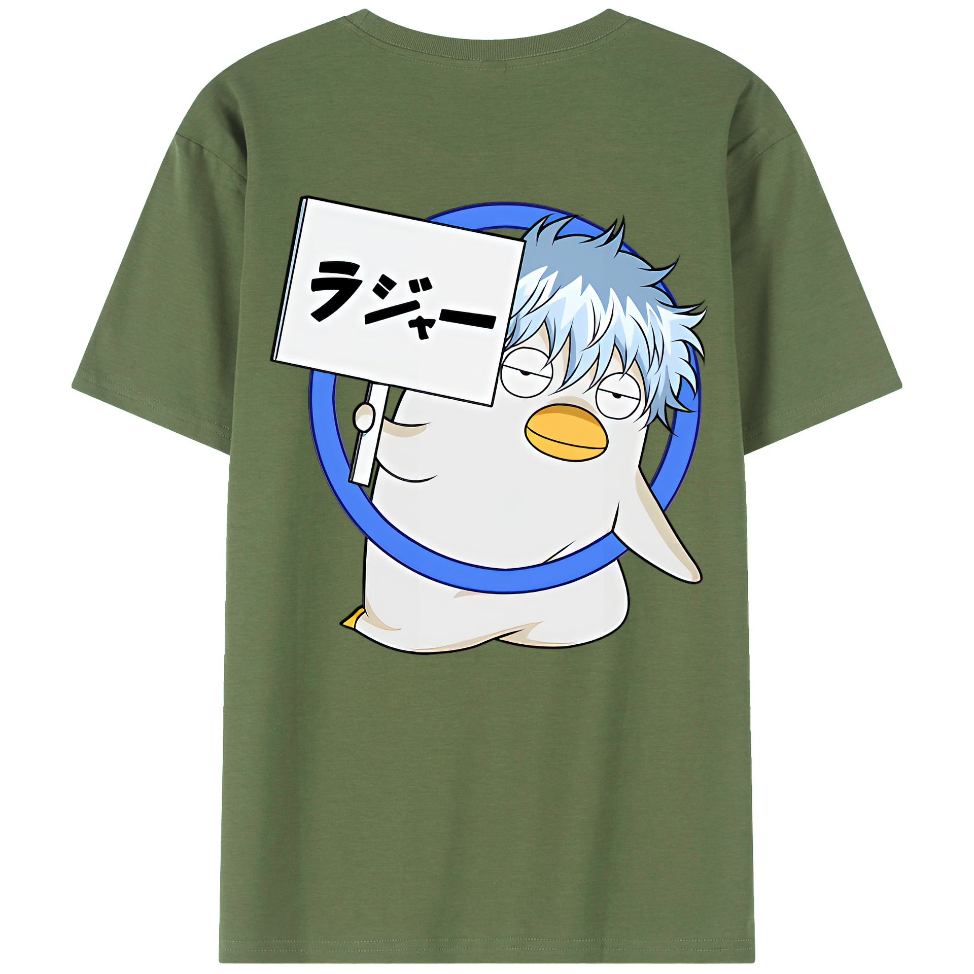 （画像用） ぎんたま 坂田銀時（さかたぎんとき） 神楽 志村新八（しむら しんぱち） GINTAMA Sakata Gintoki Kagura Shimura Shinpachi 綿100％ メンズ半袖Tシャツ（バックプリント） 通気性